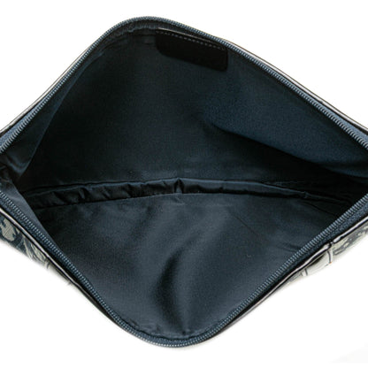 Oblique Canvas Clutch