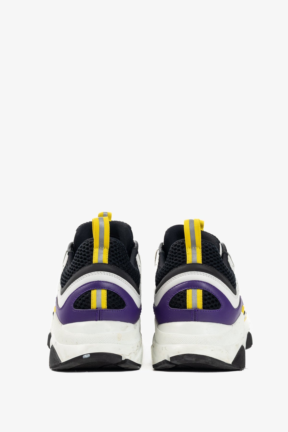 Dior B22 "Violet White" Leather & Mesh Lace-Up Sneakers