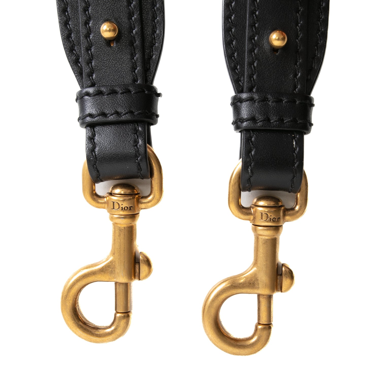 DIOR Adjustable Shoulder Strap W/ Rings - Black