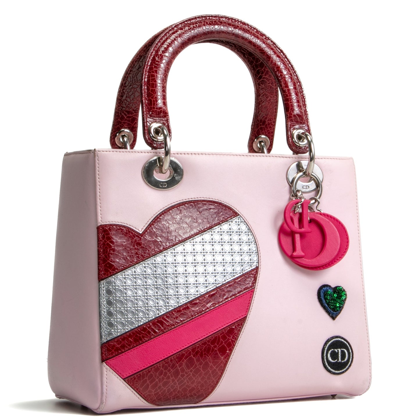 DIOR Valentine's Day Heart Lady Dior Medium- Pink Limited Edition