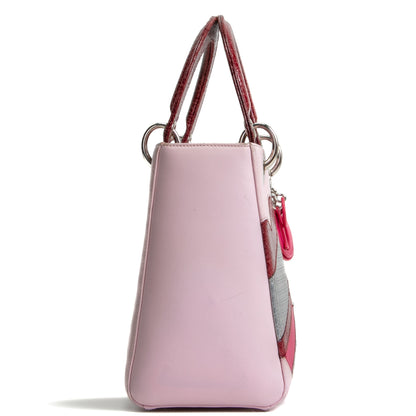 DIOR Valentine's Day Heart Lady Dior Medium- Pink Limited Edition