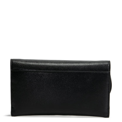 CHRISTIAN DIOR Small Saddle Pouch w/ Chain - Black