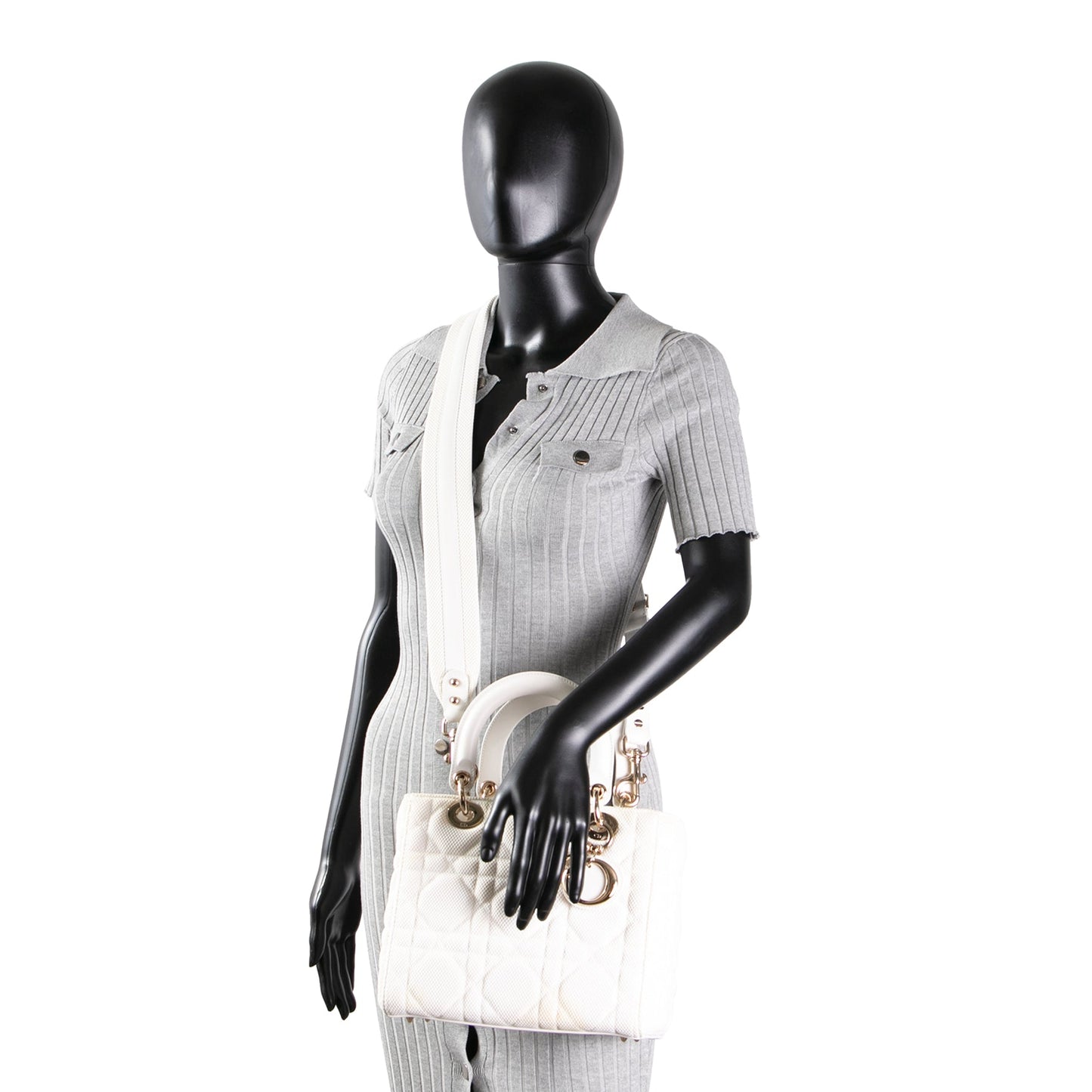 CHRISTIAN DIOR Mesh Quilt Medium Lady Dior- OUTLET FINAL SALE