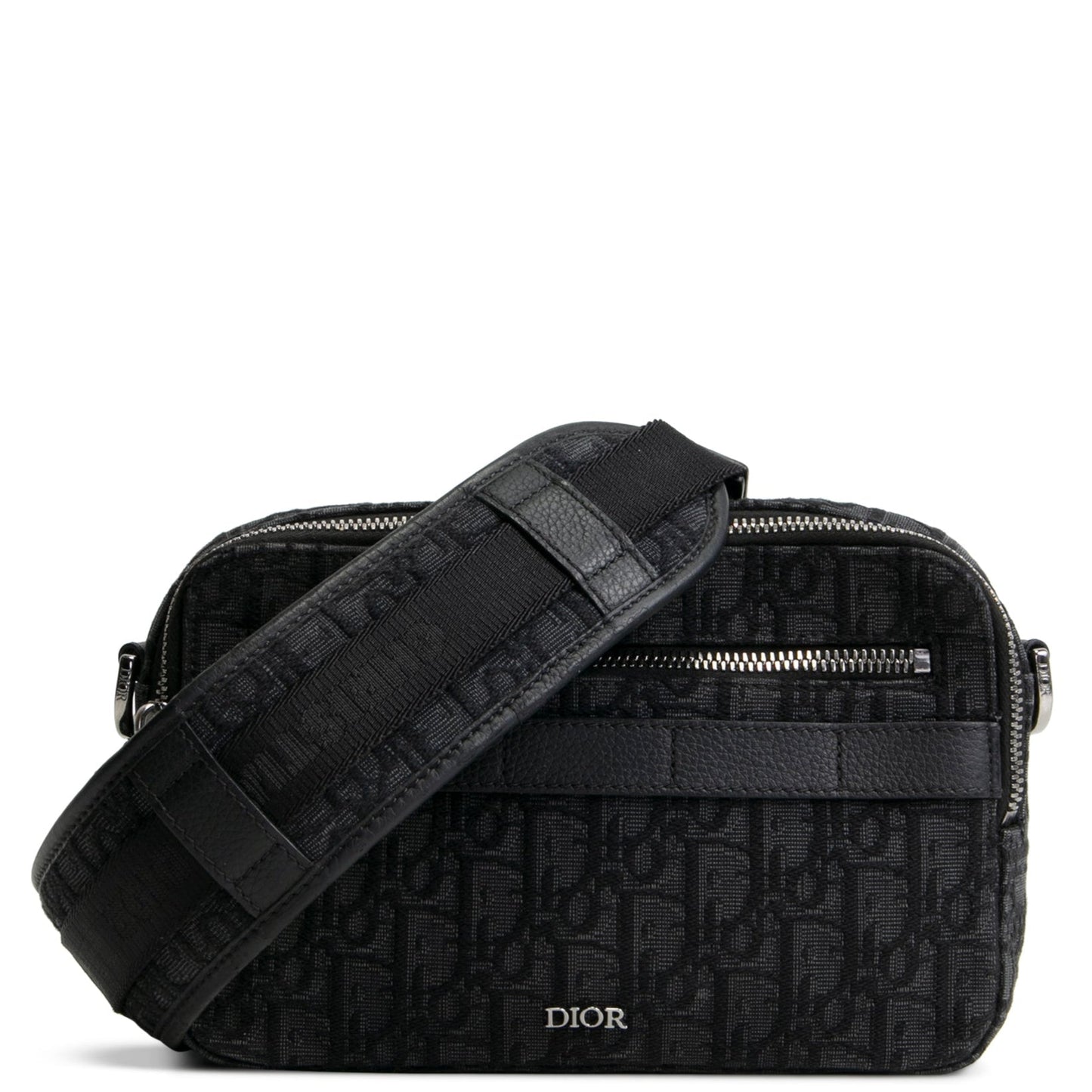 DIOR Homme Oblique Jacquard Safari Messenger- Black