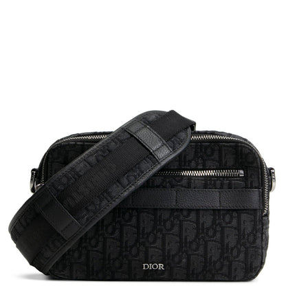 DIOR Homme Oblique Jacquard Safari Messenger- Black