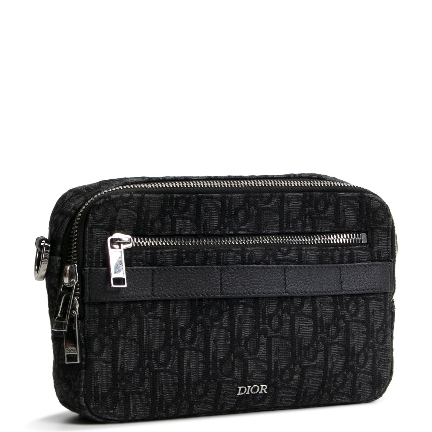 DIOR Homme Oblique Jacquard Safari Messenger- Black