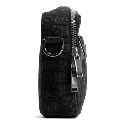 DIOR Homme Oblique Jacquard Safari Messenger- Black