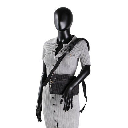 DIOR Homme Oblique Jacquard Safari Messenger- Black
