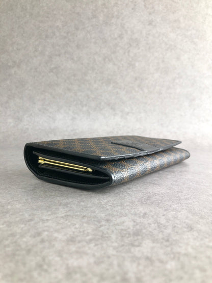 CELINE  Long Wallet Black Vintage nvvpfx
