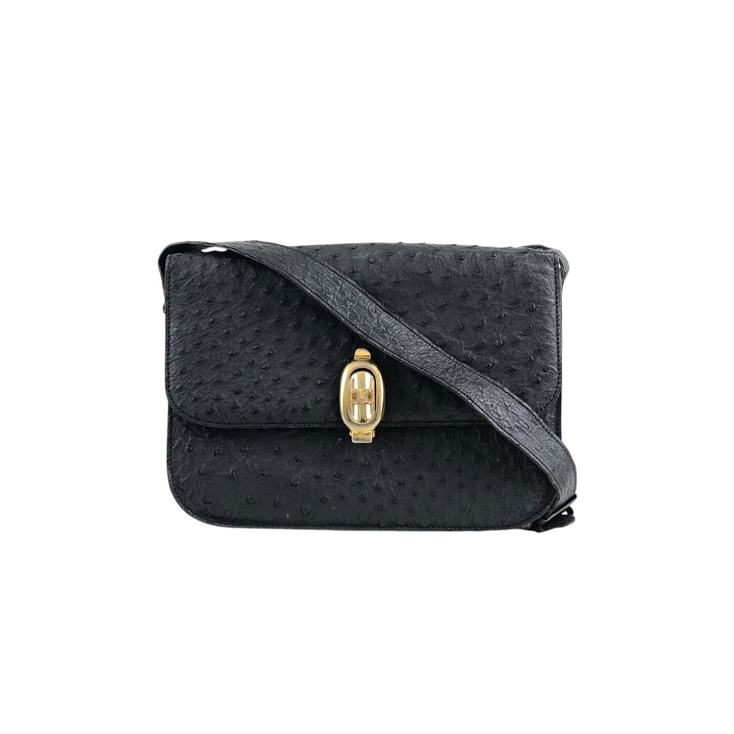 CELINE  Shoulder bag Black Vintage chzr8e