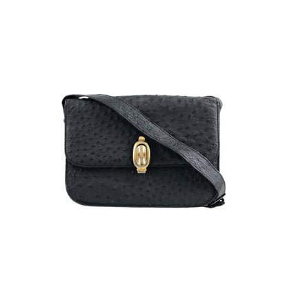 CELINE  Shoulder bag Black Vintage chzr8e