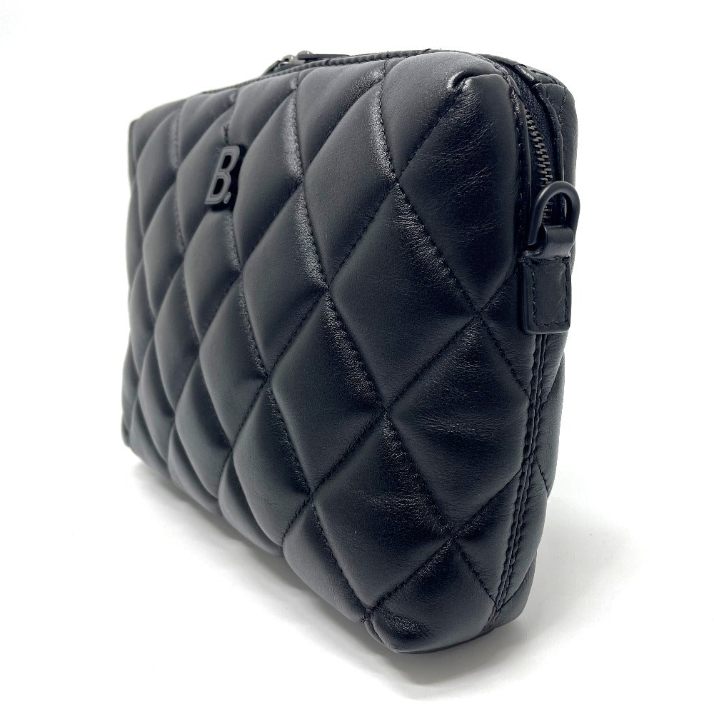 BALENCIAGA Shoulder Bag 600325 leather black logo Camera bag Women