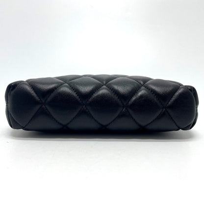 BALENCIAGA Shoulder Bag 600325 leather black logo Camera bag Women