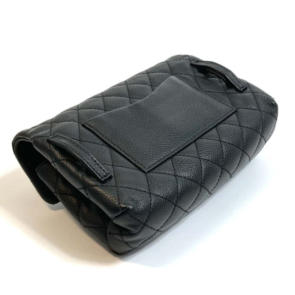 CHANEL Waist bag Soft caviar skin black 2.55 Matrasse Women Used