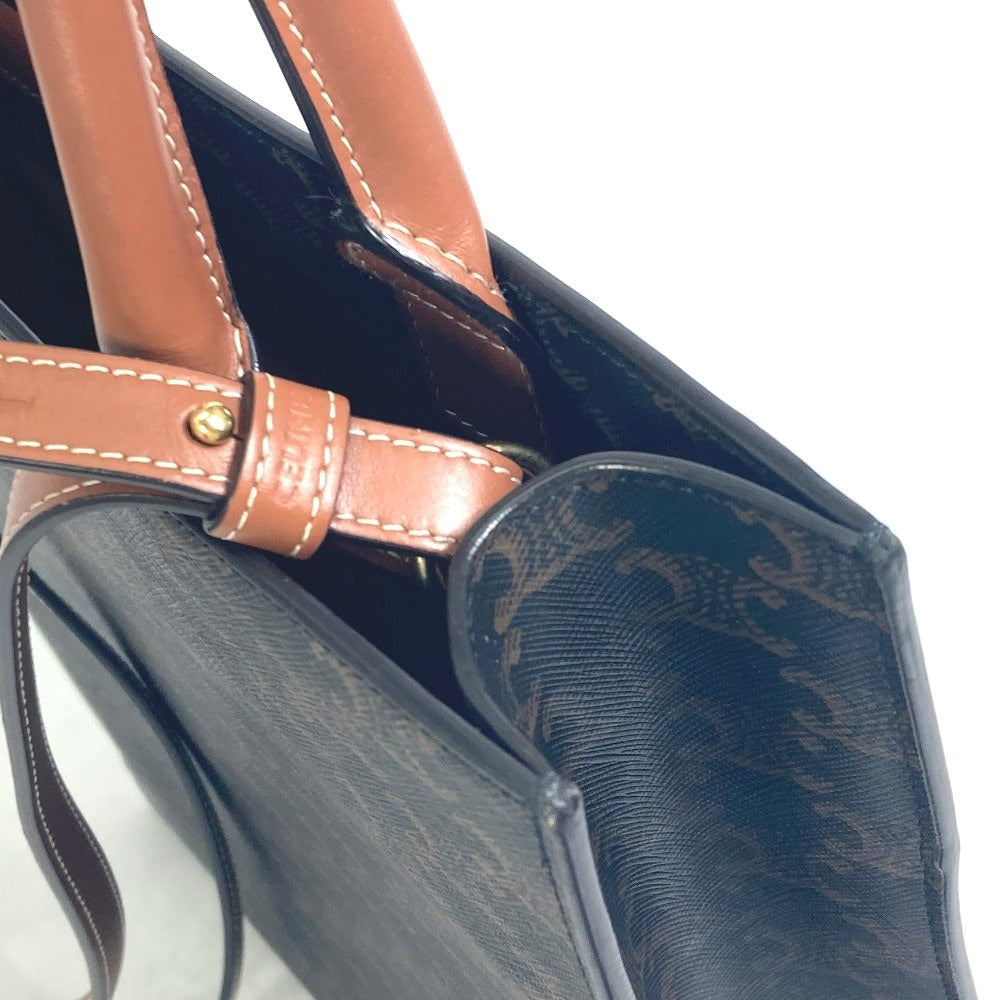 CELINE Tote Bag 191542 PVC / Leather Brown Triomphe Vertical Cover Small Tote Bag Women Used