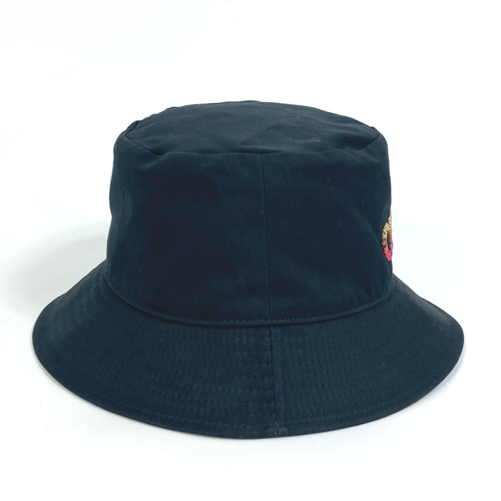 CELINE hat 2AUO1968P cotton/sequins black Embroidered gradient sequin Bucket Women M Secondhand