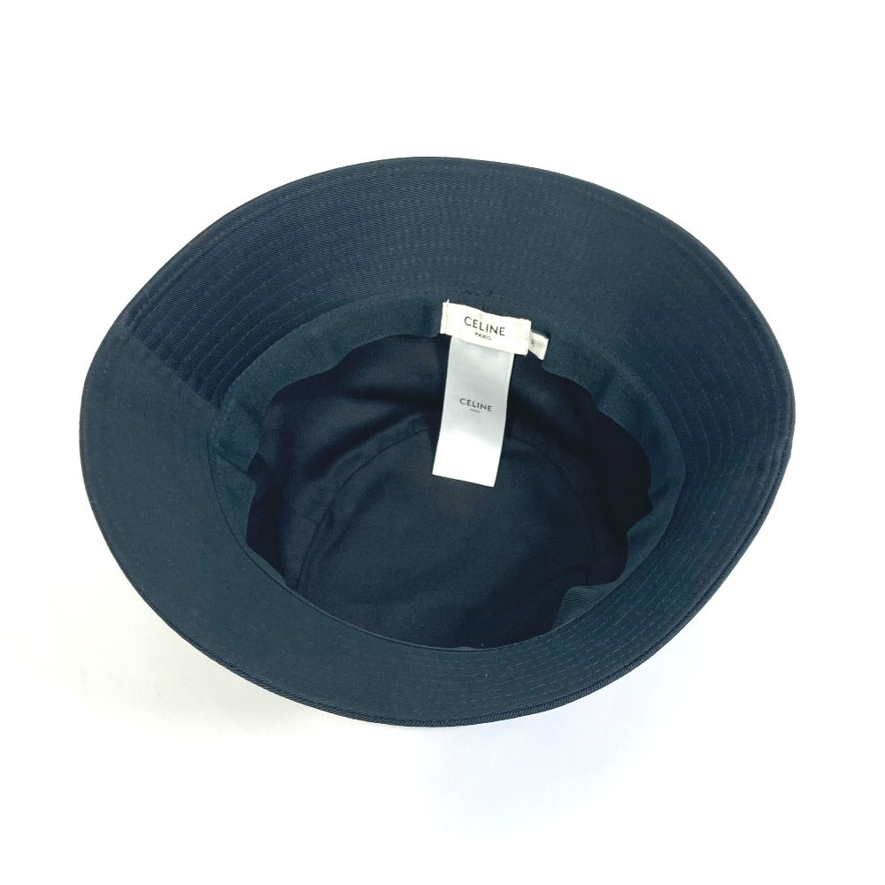 CELINE hat 2AUO1968P cotton/sequins black Embroidered gradient sequin Bucket Women M Secondhand