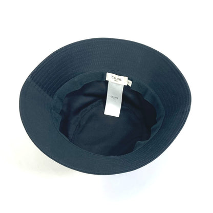 CELINE hat 2AUO1968P cotton/sequins black Embroidered gradient sequin Bucket Women M Secondhand