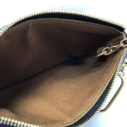 CELINE Coin case 10C662CA2 PVC / Leather Brown Triomphe Women Secondhand