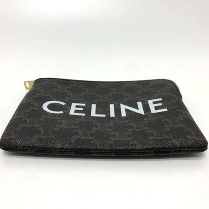 CELINE Coin case 10C662CA2 PVC / Leather Brown Triomphe Women Secondhand