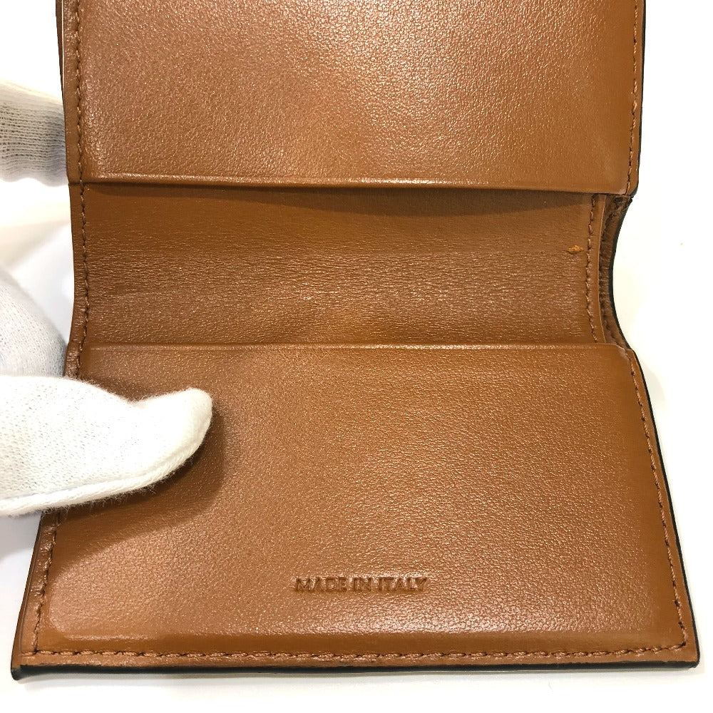 CELINE Trifold wallet PVC / Leather Brown Triomphe Small trifold Women Secondhand