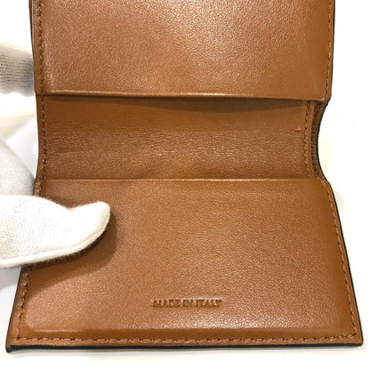CELINE Trifold wallet PVC / Leather Brown Triomphe Small trifold Women Secondhand