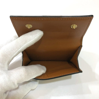 CELINE Trifold wallet PVC / Leather Brown Triomphe Small trifold Women Secondhand