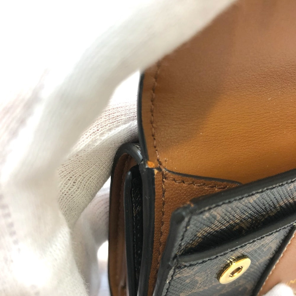 CELINE Trifold wallet PVC / Leather Brown Triomphe Small trifold Women Secondhand