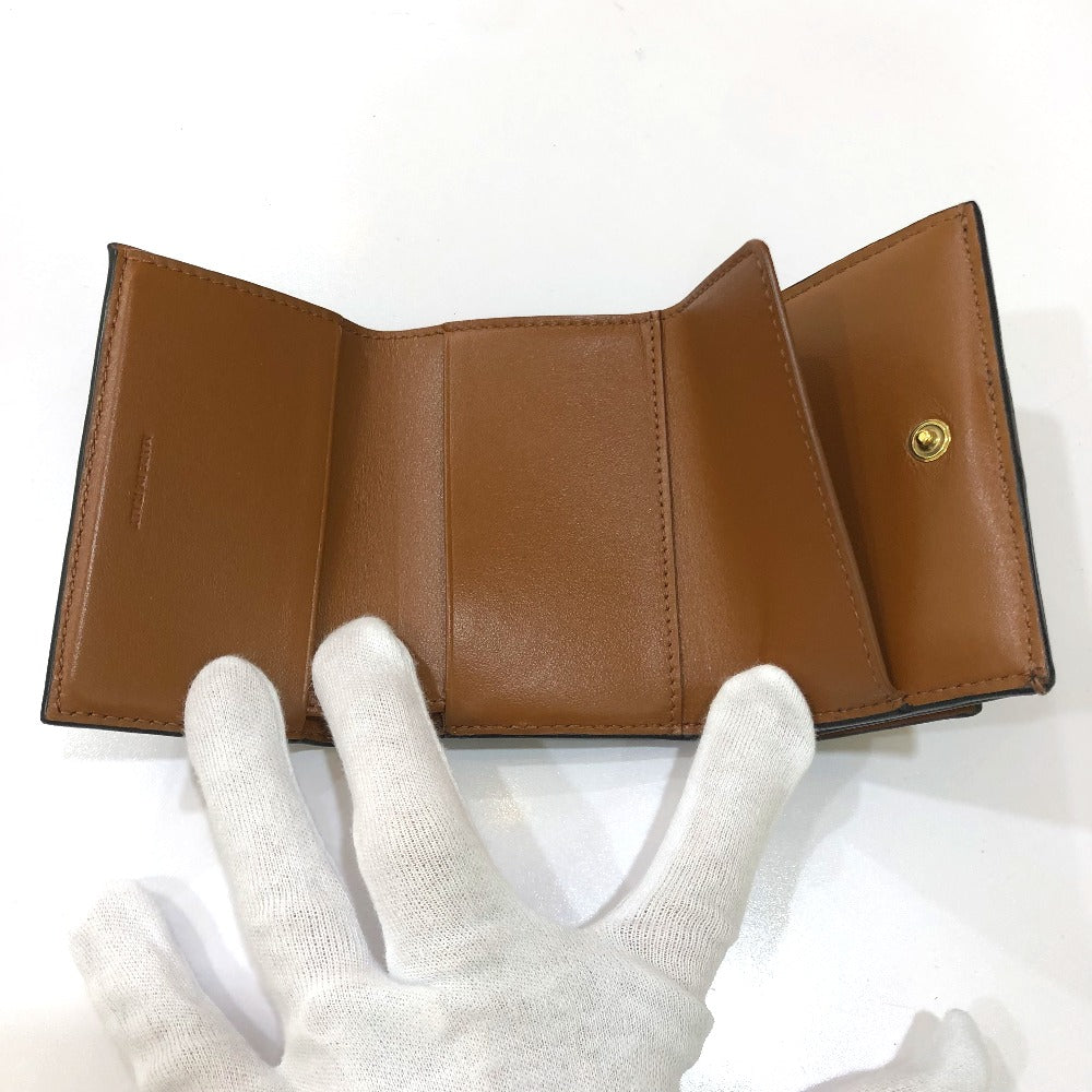 CELINE Trifold wallet PVC / Leather Brown Triomphe Small trifold Women Secondhand