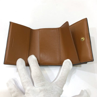 CELINE Trifold wallet PVC / Leather Brown Triomphe Small trifold Women Secondhand