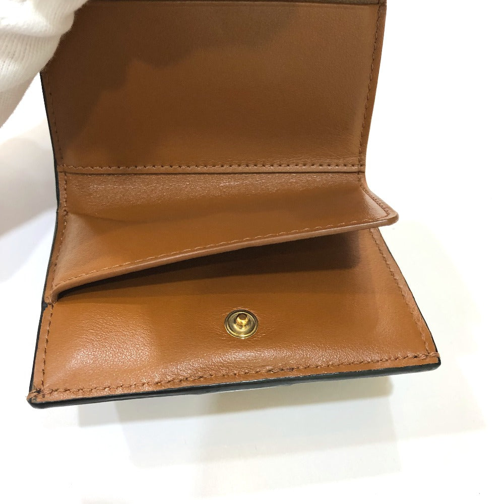 CELINE Trifold wallet PVC / Leather Brown Triomphe Small trifold Women Secondhand