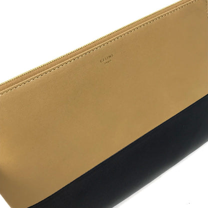 CELINE Clutch bag 100093HTM leather Brown Two-tone By color Women Used