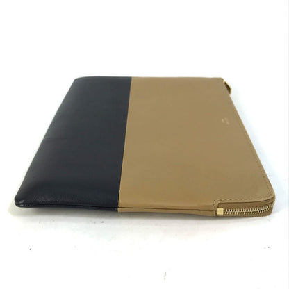 CELINE Clutch bag 100093HTM leather Brown Two-tone By color Women Used
