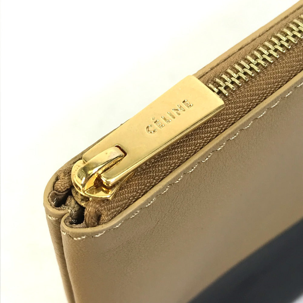 CELINE Clutch bag 100093HTM leather Brown Two-tone By color Women Used