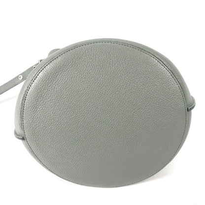 CELINE Handbag 187243 leather gray Shoulder bag with pouch Big bag Bucket Women Secondhand