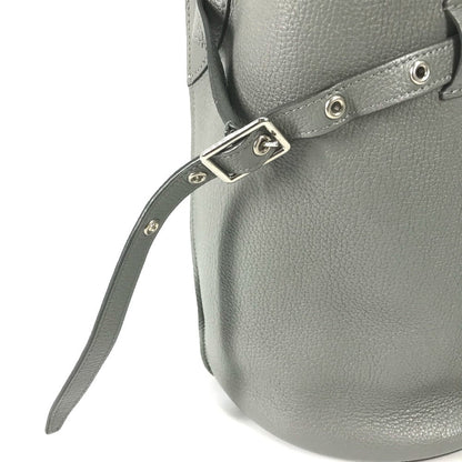CELINE Handbag 187243 leather gray Shoulder bag with pouch Big bag Bucket Women Secondhand