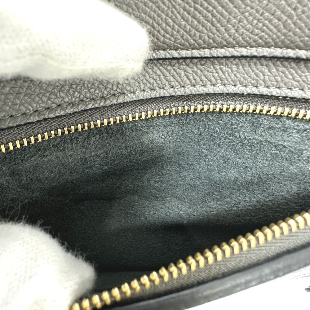 CELINE Handbag 189153  leather gray logo Belt bag micro Women Used