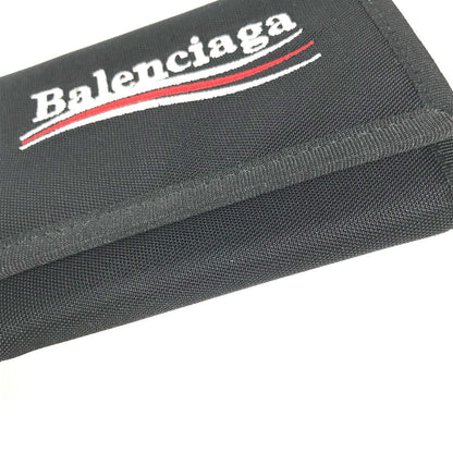 BALENCIAGA Trifold wallet 507481 Nylon black Explorer logo EXPLORER SQUARE COIN WALLET mens