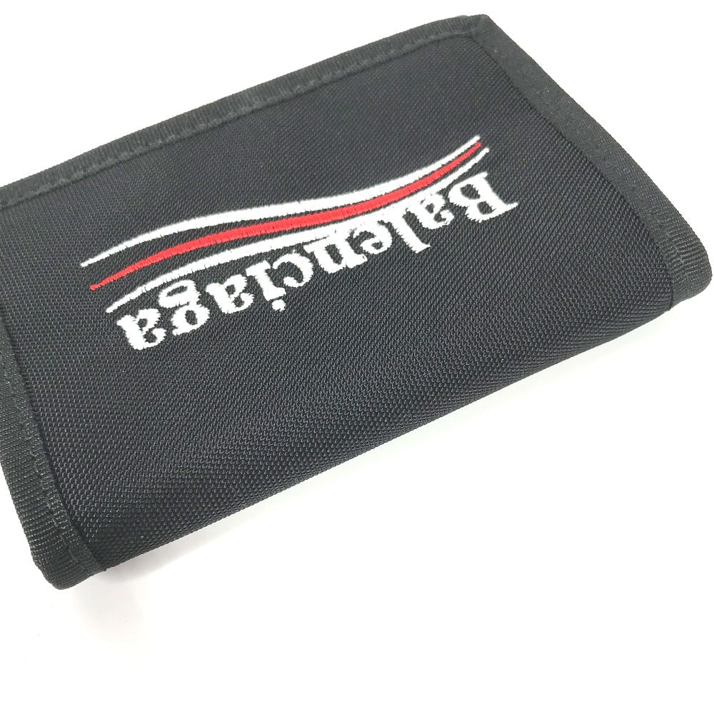 BALENCIAGA Trifold wallet 507481 Nylon black Explorer logo EXPLORER SQUARE COIN WALLET mens