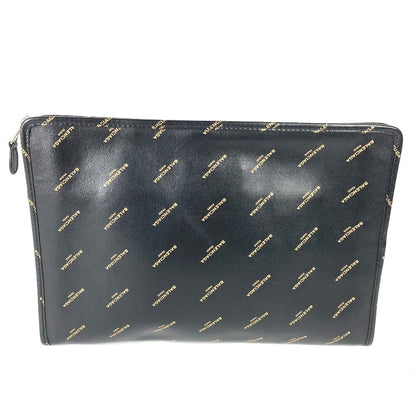 BALENCIAGA Clutch bag 443658 leather black Bag Bazaar porch mens