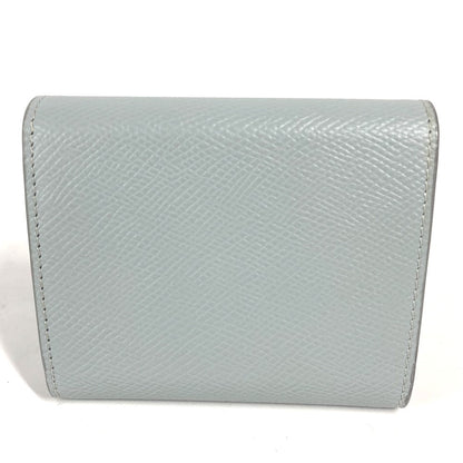 CELINE Trifold wallet leather Light blue type Small trifold wallet Women Used