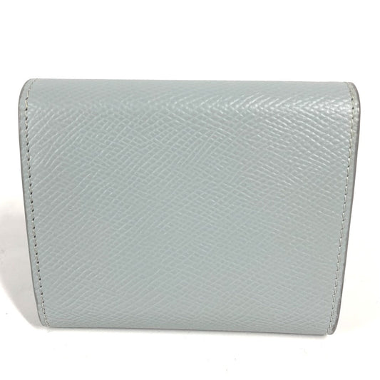 CELINE Trifold wallet leather Light blue type Small trifold wallet Women Used