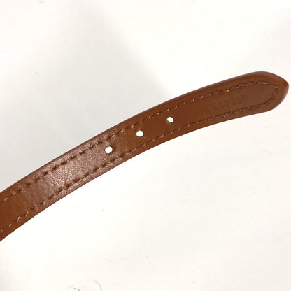 CELINE bracelet 460SF3BCF leather Brown Triomphe Les Cuirs Double Bracelet Women C1 Used