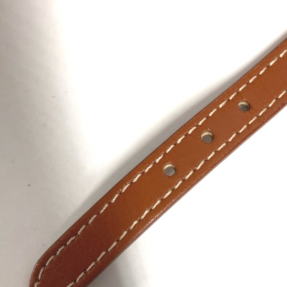 CELINE bracelet 460SF3BCF leather Brown Triomphe Les Cuirs Double Bracelet Women C1 Used