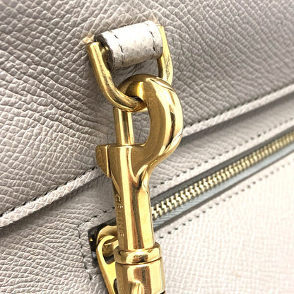 CELINE Handbag leather beige Shoulder Belt bag small Women Used