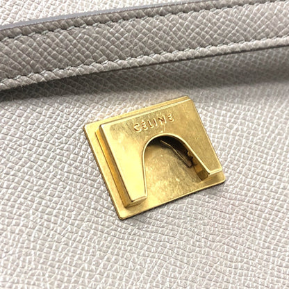 CELINE Handbag leather beige Shoulder Belt bag small Women Used