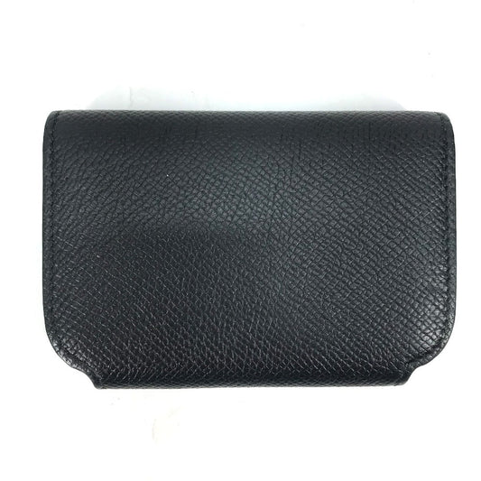 BALENCIAGA Card Case 594225 leather black Wallet logo Women