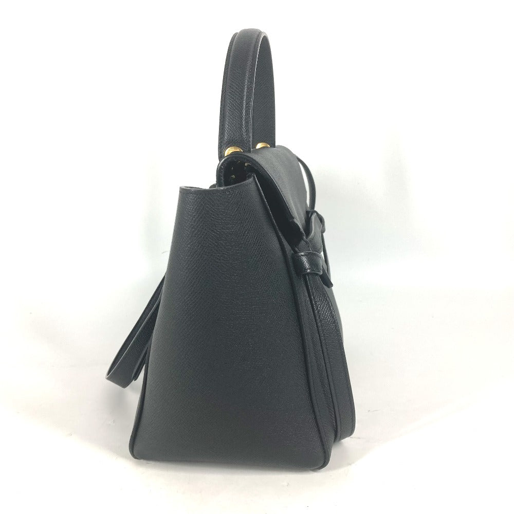 CELINE Handbag leather black Micro Tote Bag Belt bag Women Used