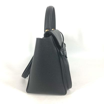 CELINE Handbag leather black Micro Tote Bag Belt bag Women Used