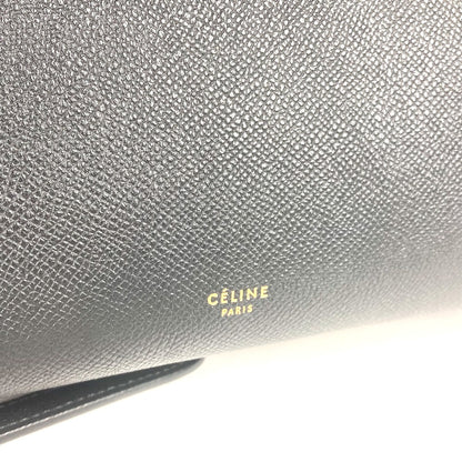 CELINE Handbag leather black Micro Tote Bag Belt bag Women Used